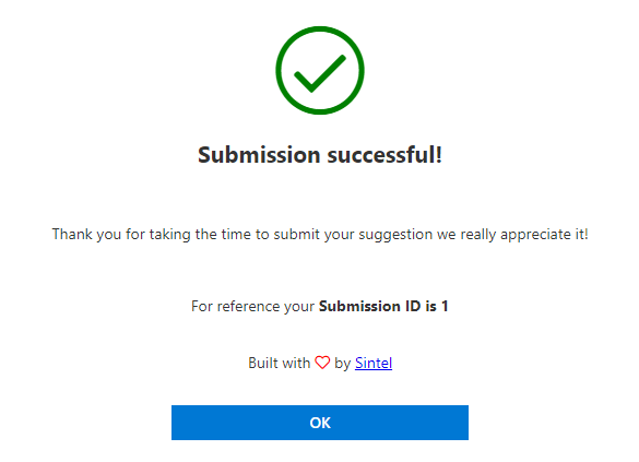 Submission Successful Example 01